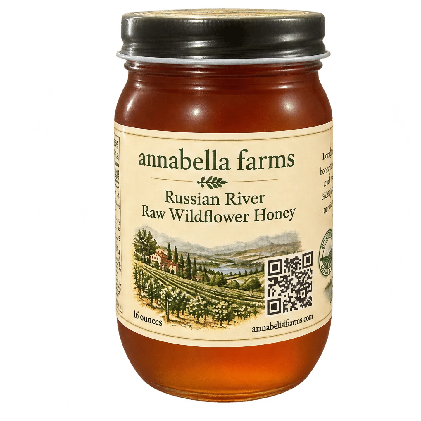 16 oz Raw Wildflower Honey